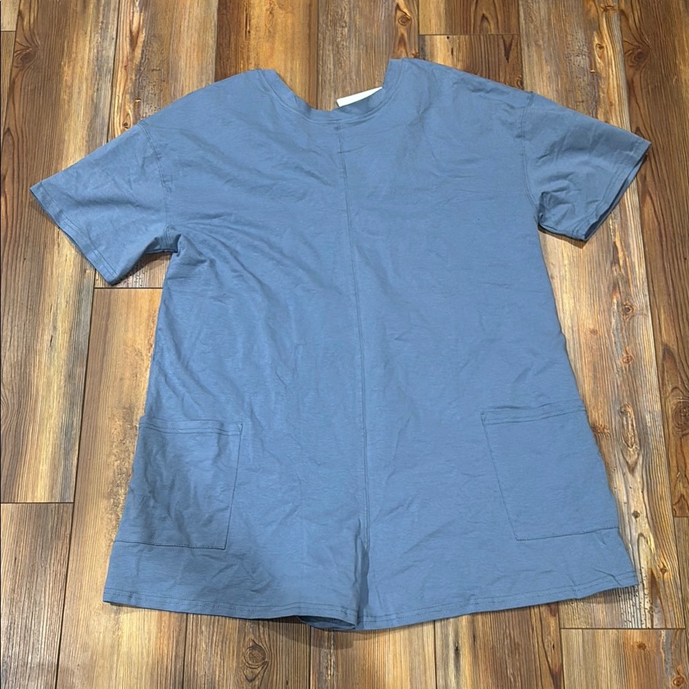 Men's Blue Short Sleeve Shirt